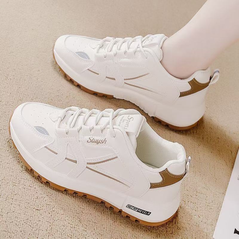 Outdoor Sports Shoes - レディースのおしゃれな白いカジュアルスポーツシューズ、新しいアウトドア快適フットウェア、トレンドのフットギア