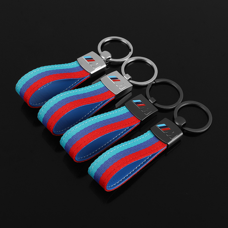 Outdoor Sport Logo - 高級レザー製カーエンブレム彫刻キーホルダー、BMW Mスポーツ E36 E34 F31 F10