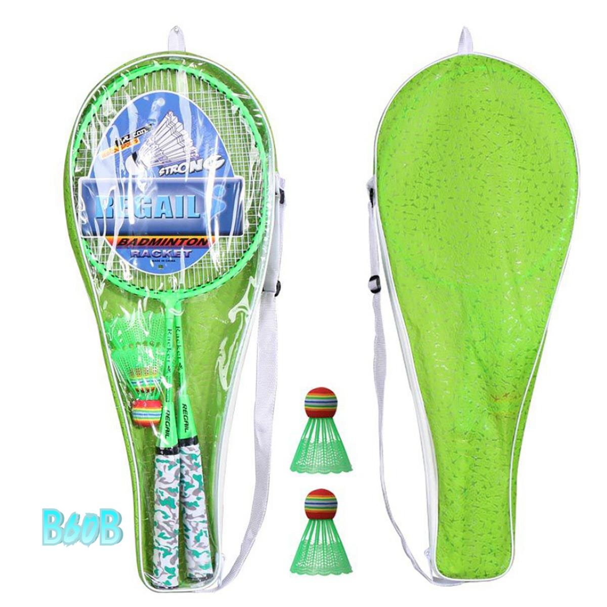 Indoor Sport And Outdoor Sports - 子供用バドミントンラケット、シャトルコックラケットスポーツセット、子供用プレーヤー用ボール2個付き、屋内屋外スポーツ-B60B