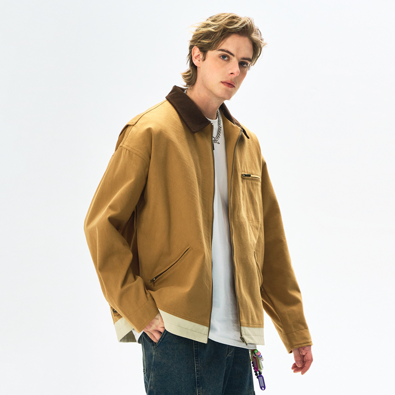 Outdoor Sport Jacket Brand - 高品質スタイルジャケット - 春秋アウトドアワークウェアトレンドブランド襟付きジャケット メンズスポーツレジャースタイルコート WJ867
