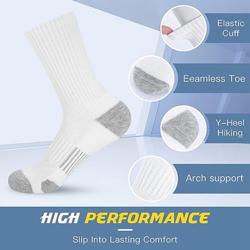 6 足の高密度緩衝ランニング ソックス - 一日中快適な通気 - Outdoor Sport Hose のレビューと価格