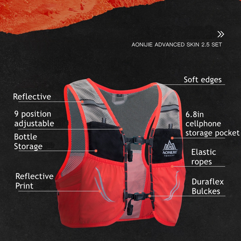 Aonijie C932軽量バックパックベストナイロン水分補 - Trail Running Vest のレビューと価格