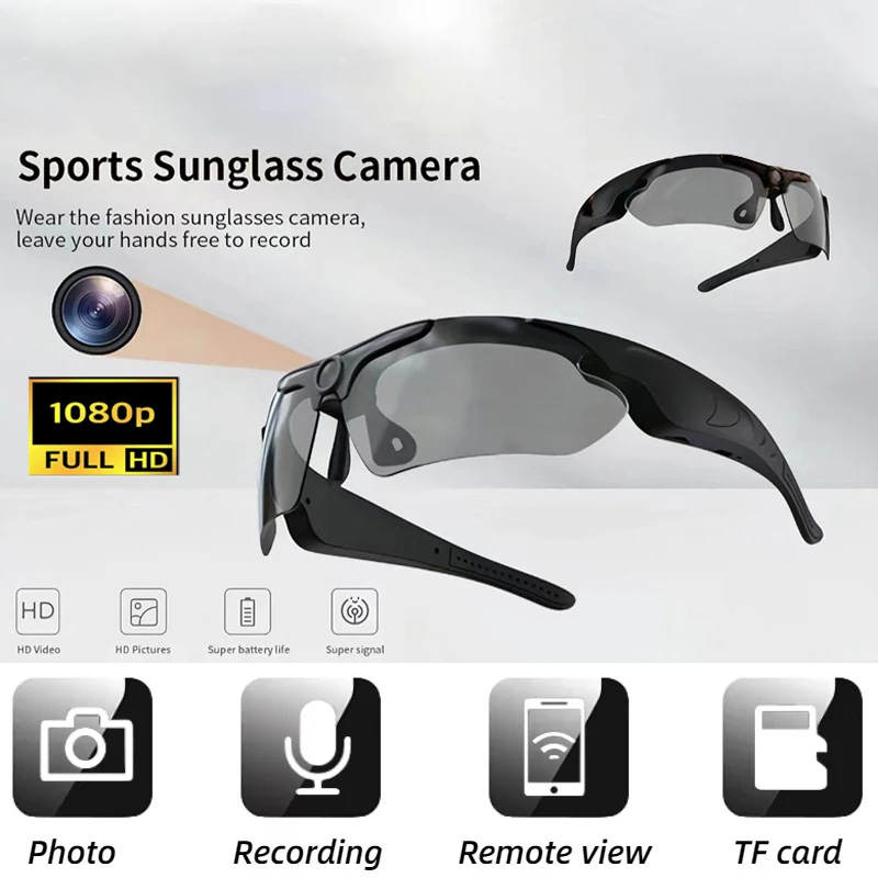 1080P HDカメラスマートグラスミニカメラ屋外自転車バイ - Outdoor Sport Camera のレビューと価格