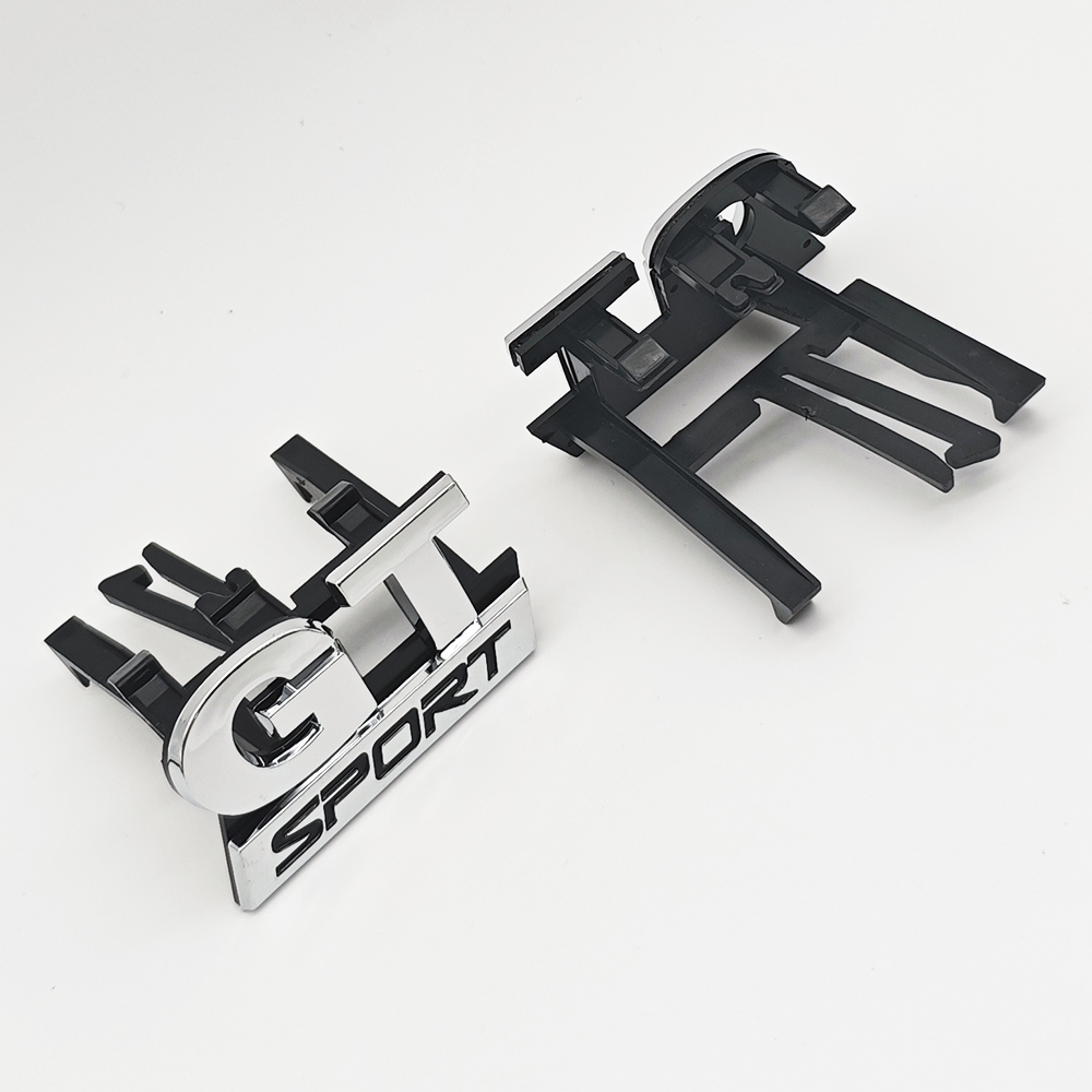 3D ABSロゴ GTスポーツエンブレム 車フロントグリルバ - Outdoor Sport Logo のレビューと価格