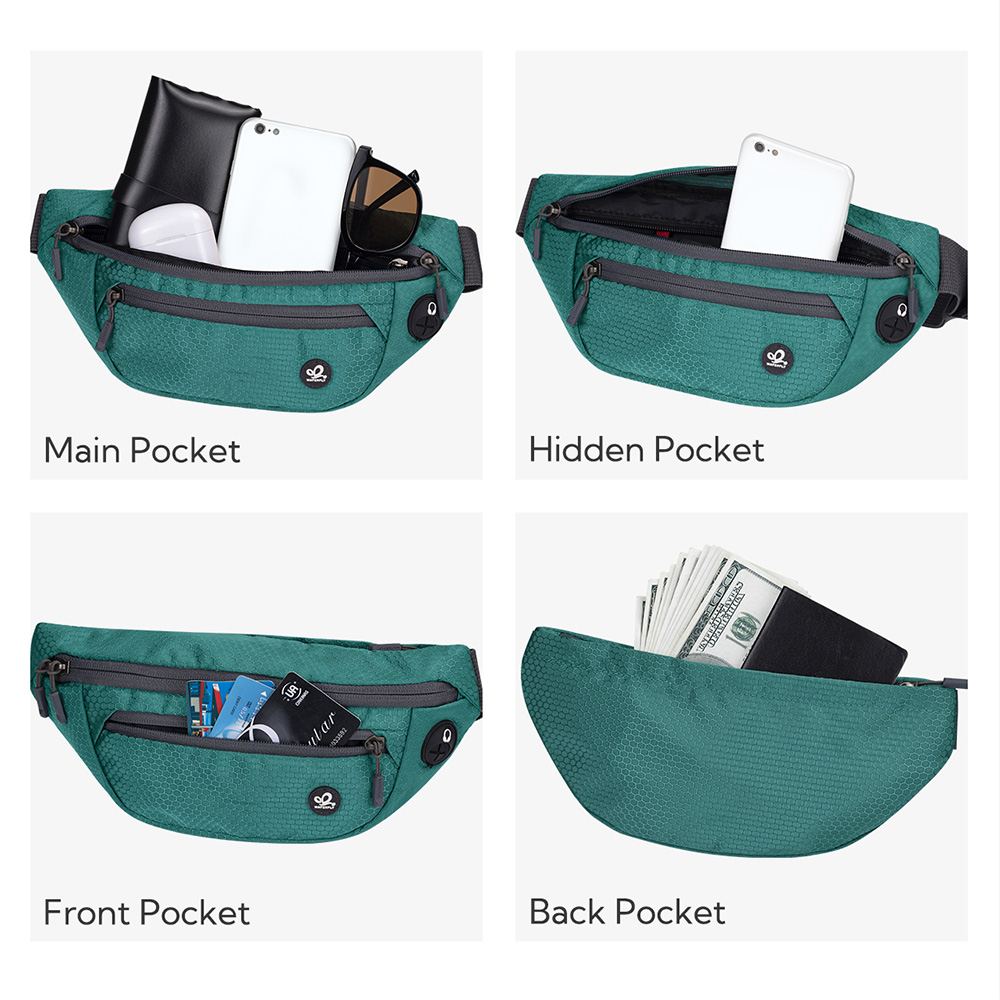 男性と女性のための防水軽量ウエストバッグ,スポーツバッグ,小 - Outdoor Sport Bag のレビューと価格
