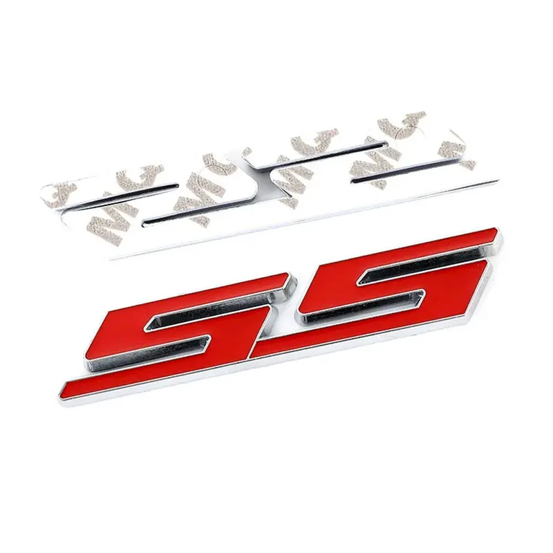 3DメタルレッドブラックロゴSSステッカーフロントグリルエン - Outdoor Sport Logo のレビューと価格