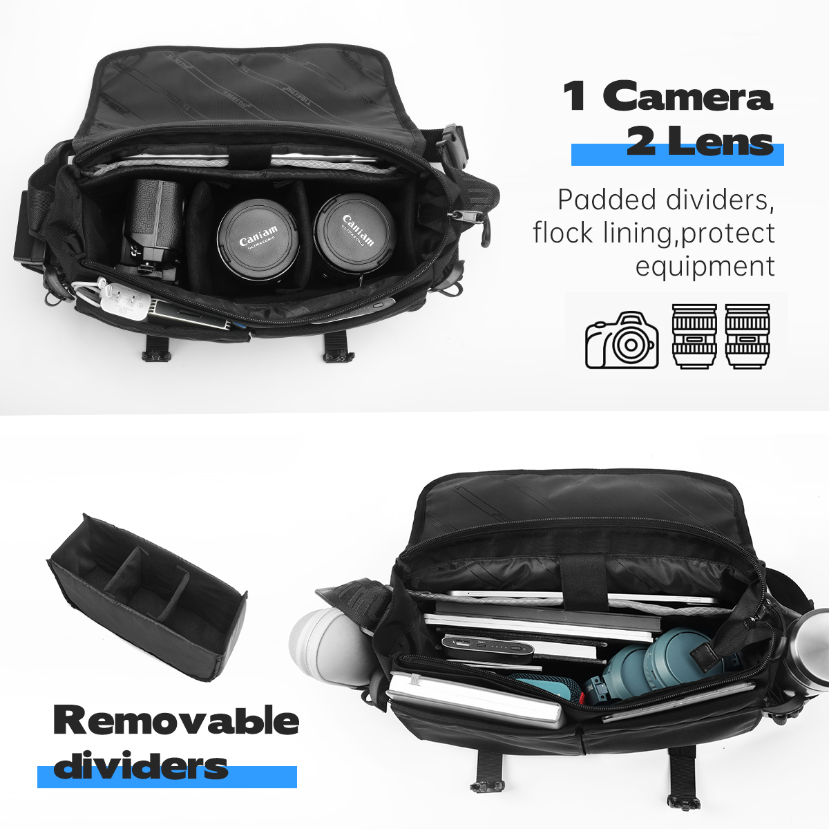 Tigernu メンズショルダーバッグ防水カメラバッグファッ - Outdoor Sport Camera のレビューと価格