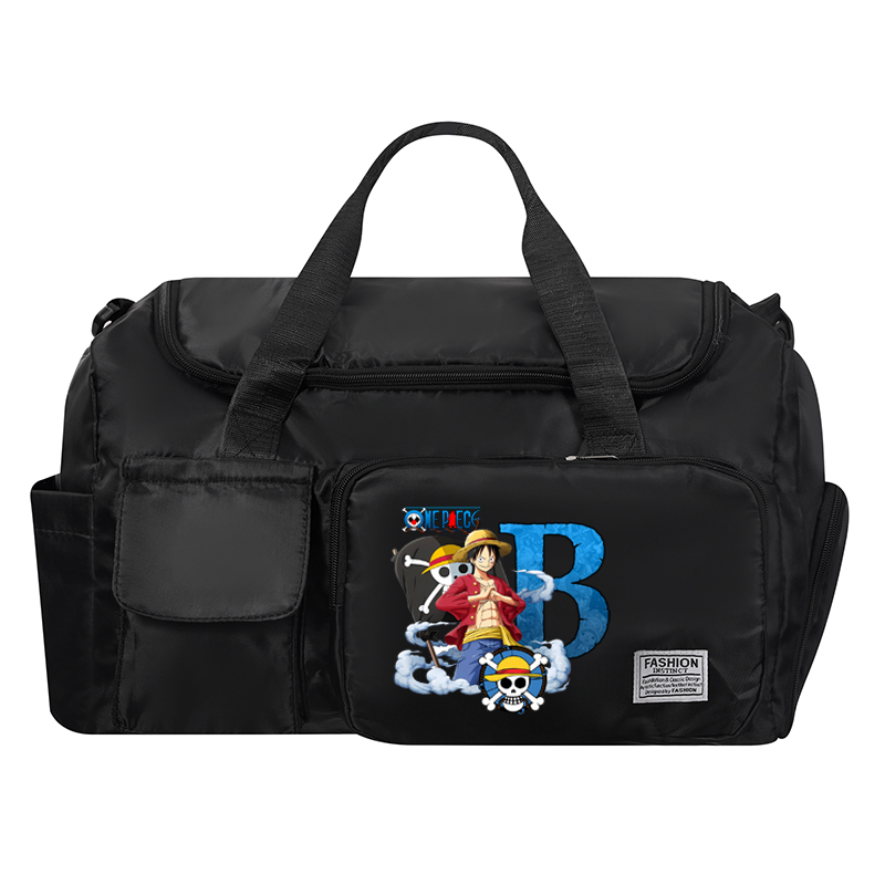 ワンピース男性女性旅行バッグアニメ A-Z 文字プリント防水 - Outdoor Sport Bag のレビューと価格