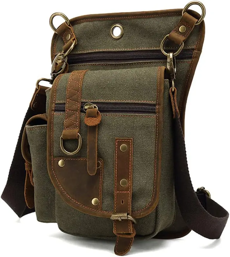 男性と女性のためのキャンバスドロップレッグバッグハイパック、 - Outdoor Sport Bag のレビューと価格