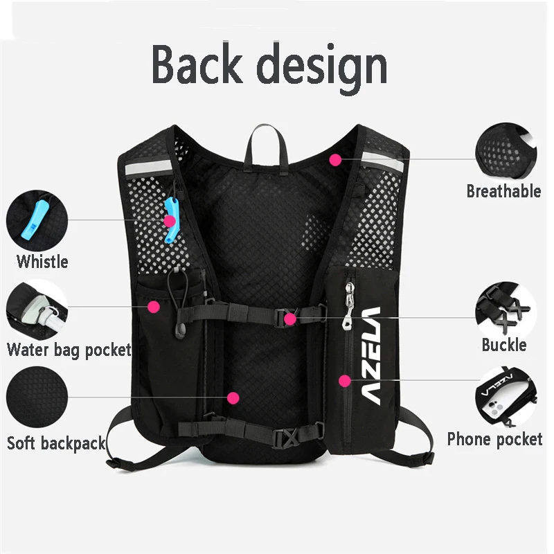 ランニング用ハイドレーションベストバックパック、軽量ジョギン - Trail Running Vest のレビューと価格